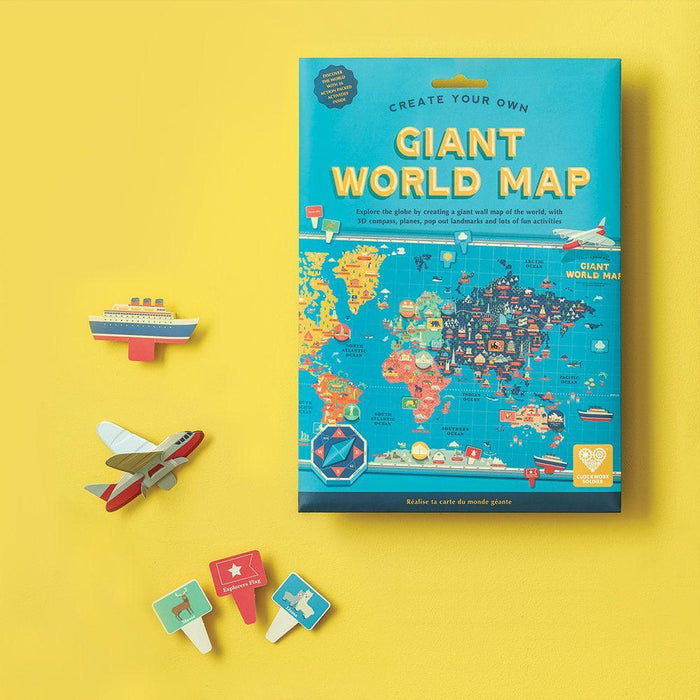 Create Your Own Giant World Map.