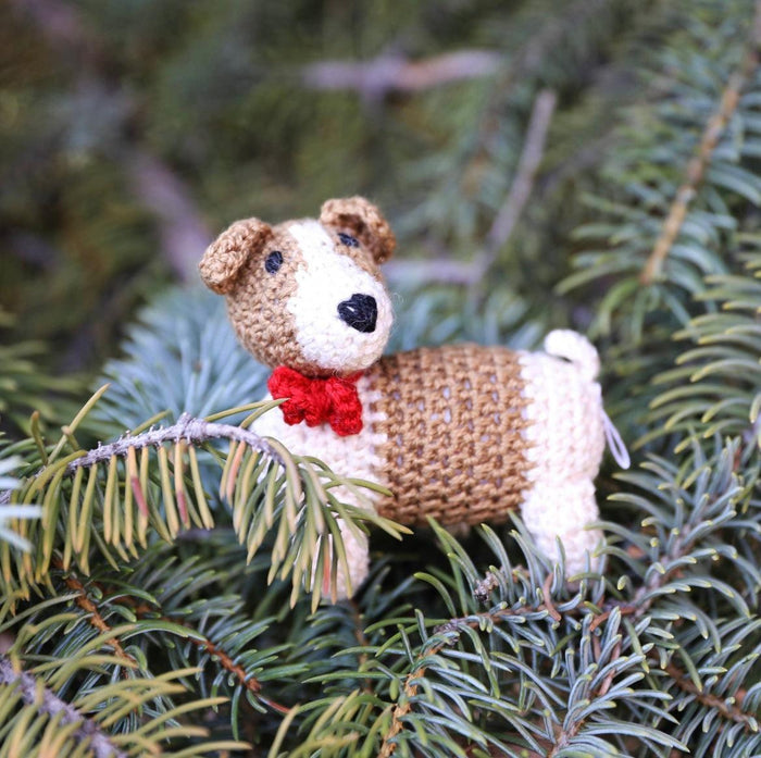 Crochet Terrier Dog Ornament NEW ARRIVAL - Ruby & Grace