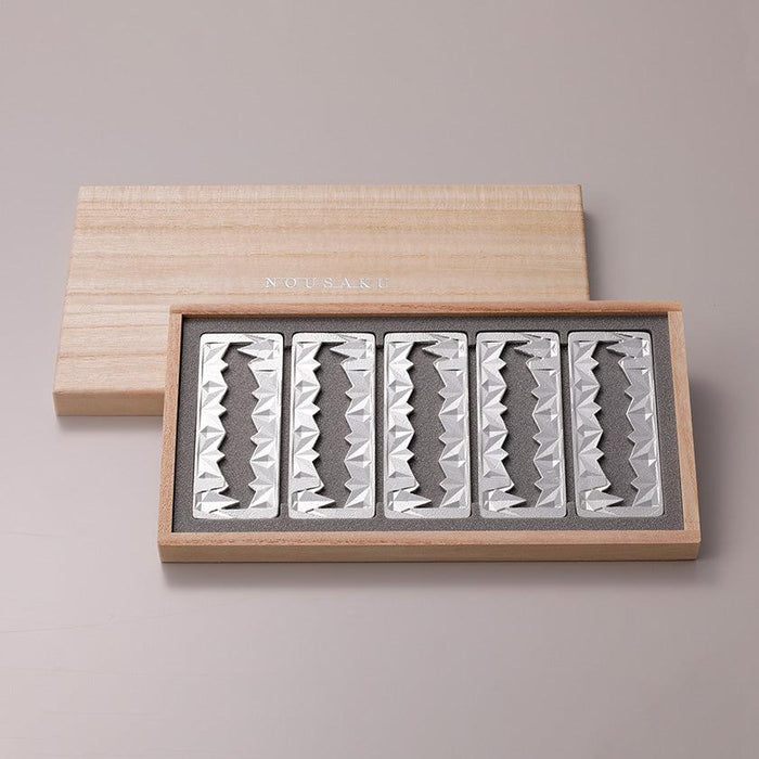 [CUTLERY REST] FOLDED CRANE - 5 PIECES | CASTING | NOUSAKU