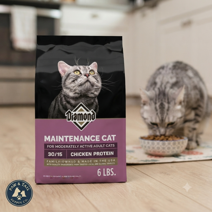 Diamond Maintenance Adult Cat Dry Food 30/15 Formula 6 lb Bag