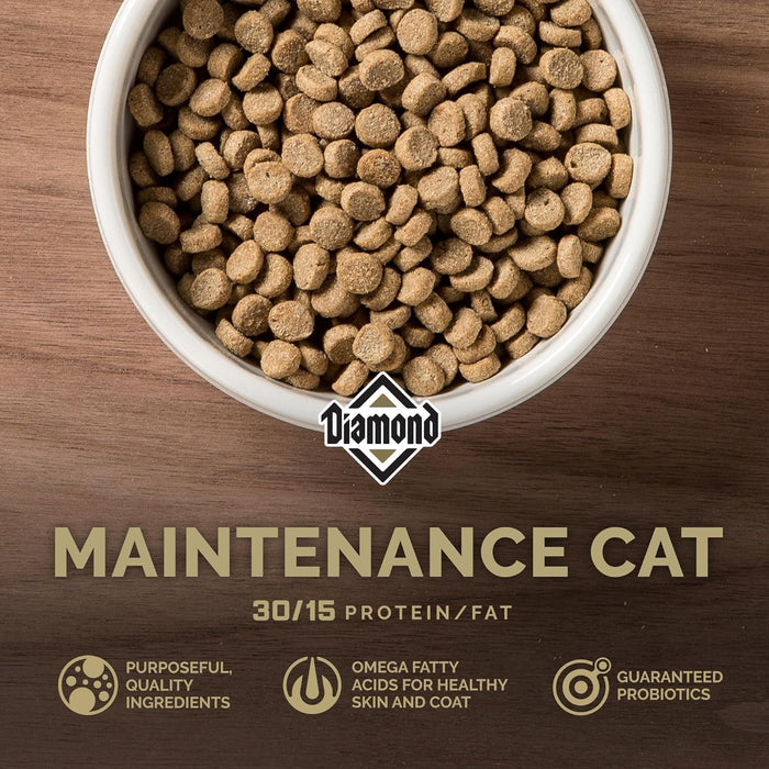 Diamond Maintenance Adult Cat Dry Food 30/15 Formula 6 lb Bag