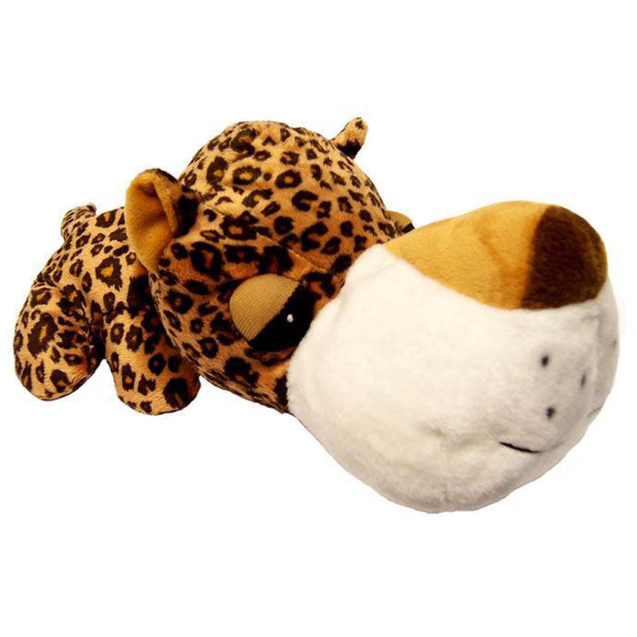 Digger's Mini FatHedz Cheetah Plush Dog Toy 7-Inch With Squeaker