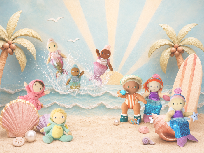 Dinkum Dolls Boardwalk Beach Set: Seashell Shores: NEW ARRIVAL