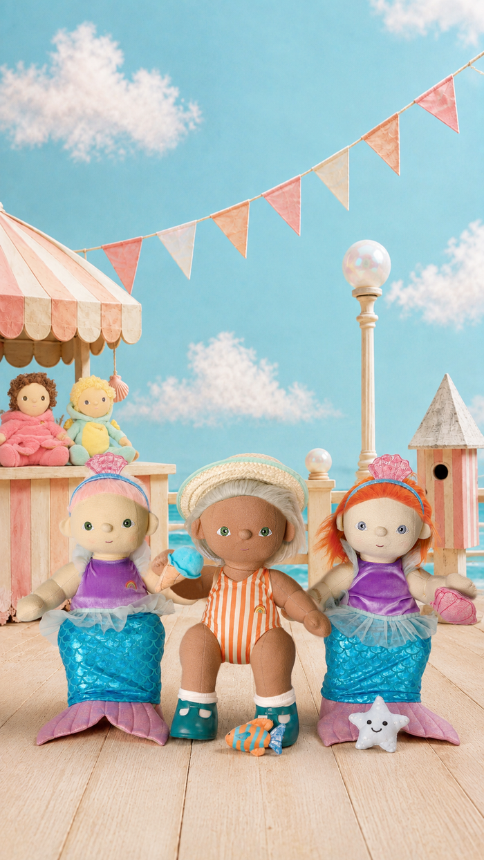 Dinkum Dolls Mermaid Dress Up Set: Seashell Shores: NEW ARRIVAL
