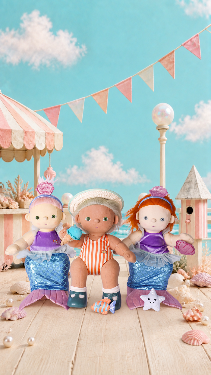 Dinkum Dolls Mermaid Dress Up Set: Seashell Shores: NEW ARRIVAL