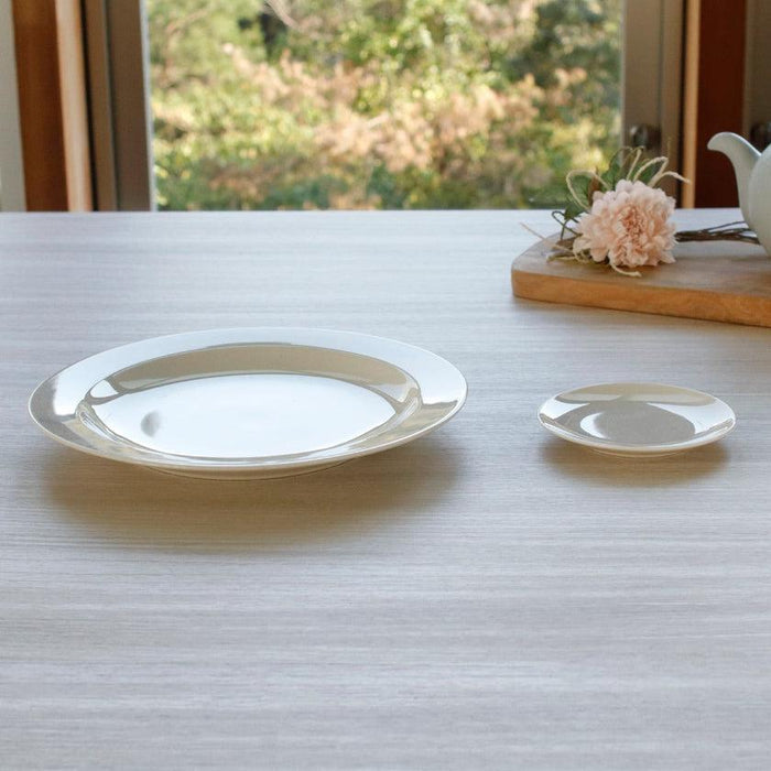 [DISHES] 24 CM ROUND DISH (WHITE) | MINO WARES | MARUMO TAKAGI