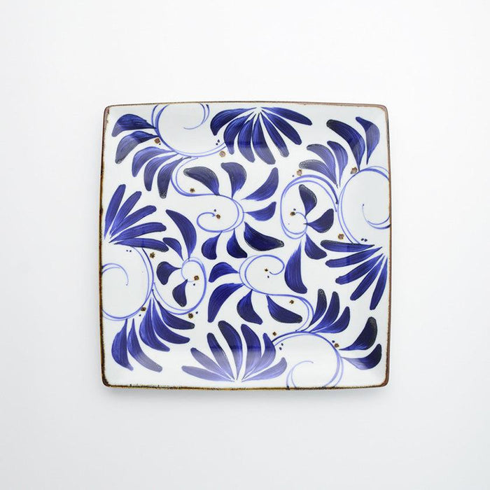 [DISHES] KARAKUSA SQUARE PLATE (L) | HASAMI WARES| SAIKAI TOKI