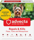 Dog Advecta Ultra Flea Tick Small Dogs 4 Month Supply Waterproof Topical Fast Acting