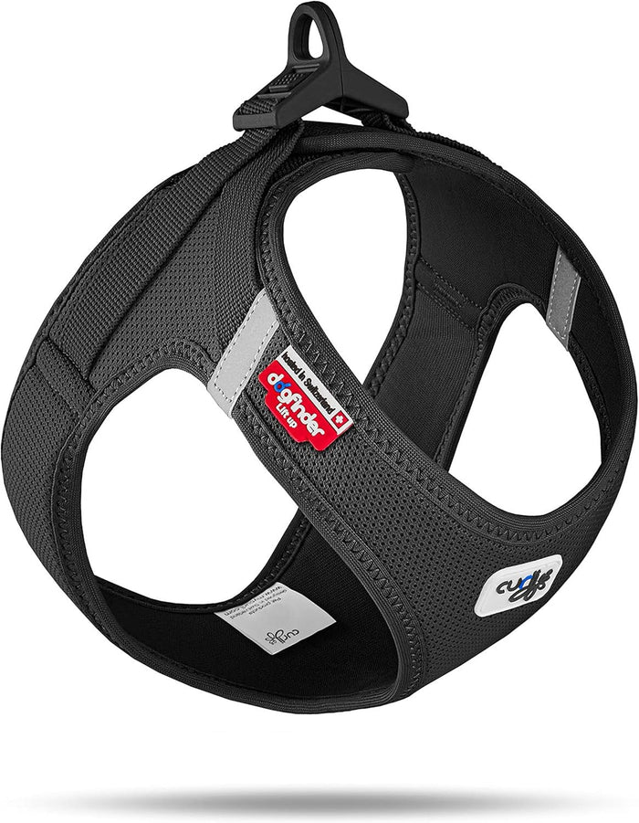 Dog Curli Air Mesh Clasp Black Vest Harness