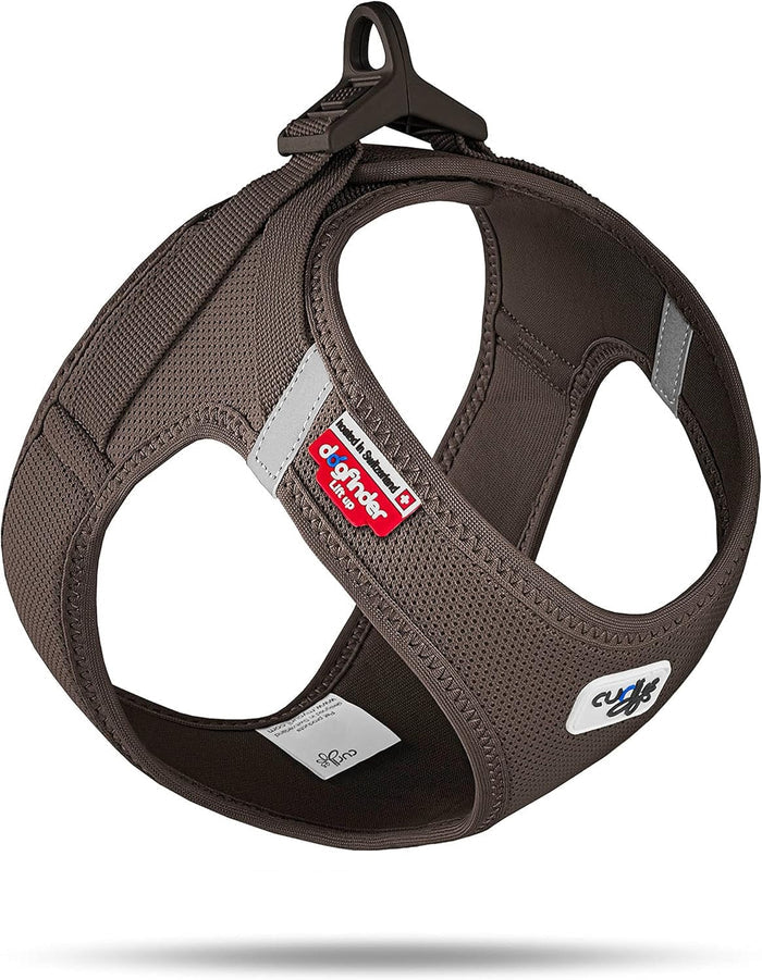 Dog Curli Air Mesh Clasp Brown Vest Harness