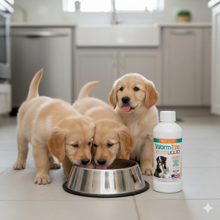 Dog Deworming & Flea Care Bundle WormEze 8oz + Adams Flea & Tick Shampoo 12oz + Chicken Rope Toy – Wholesale Bundle!