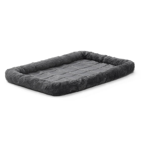 Dog Midwest Quiettime Sheepskin Pet Bed Gray 24x18