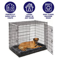 Dog Midwest Quiettime Sheepskin Pet Bed Gray 48x30