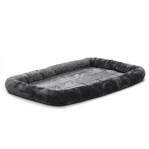 Dog Midwest Quiettime Sheepskin Pet Bed Gray 48x30