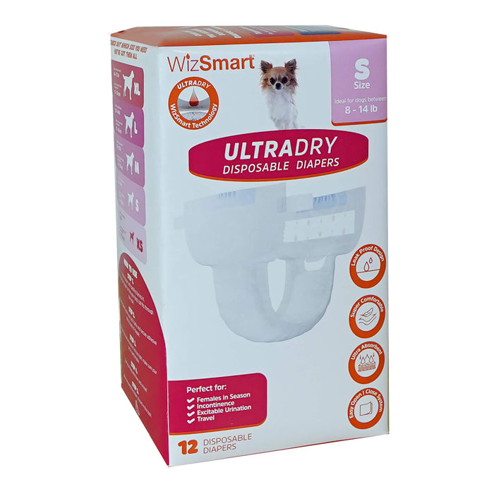Dog Wizsmart Ultradry Disposable Diapers