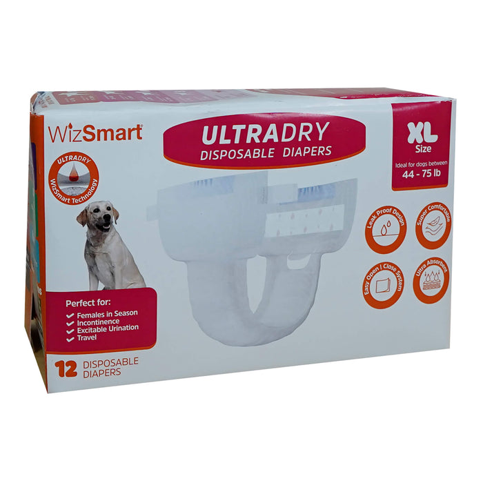 Dog Wizsmart Ultradry Disposable Diapers