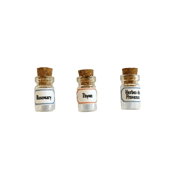Doll House Miniatures Jars With Cork