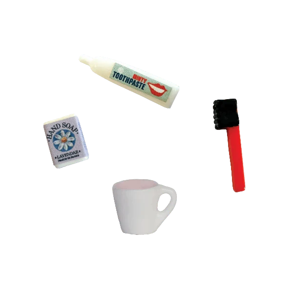 Doll House Miniatures Tooth Brush Set: LAST ONE