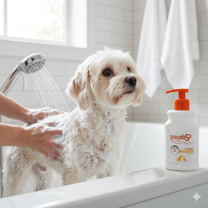 DOUXO S3 PYO Shampoo for Dogs and Cats Skin & Coat Care 6.7 oz. 2-Pack