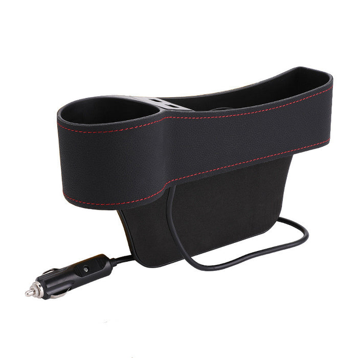 Dual USB charger multifunctional car storage box - photo 5