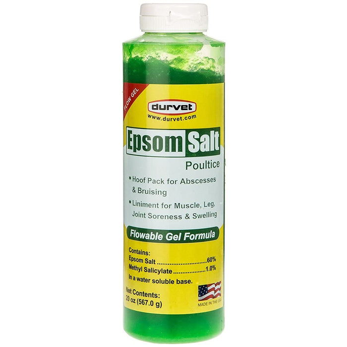 Durvet Epsom Salt Poultice Gel for Horses 20 oz. Muscle & Joint Support Equine Formula