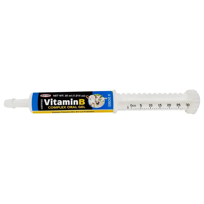Durvet Vitamin B Complex Oral Gel for Goats Sheep & Calves 30mL 2-Pack
