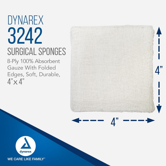 Dynarex Non-Sterile Medical Gauze Sponges First Aid Supply 4x4 200 Count 2-Pack