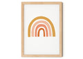 Earth Rainbow Nursery Print A4.