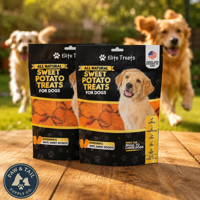 Elite Treats Sweet Potato Grain-Free Dog Treats 6 oz. 2-Pack