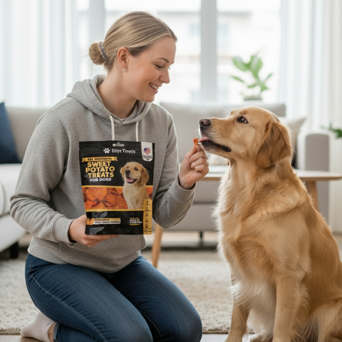 Elite Treats Sweet Potato Grain-Free Dog Treats 6 oz. 2-Pack