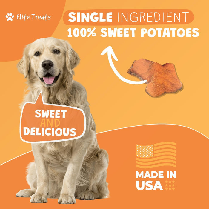Elite Treats Sweet Potato Grain-Free Dog Treats 6 oz. 2-Pack
