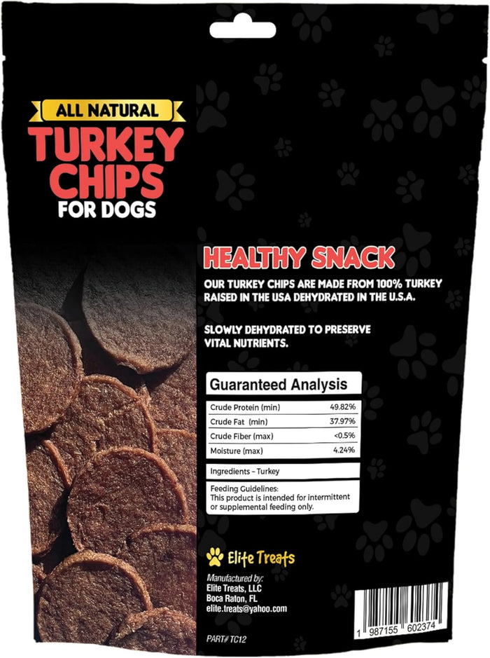 Elite Treats Turkey Dog Treats USA Made Perfect Training Treats 6 oz. 2-Pack
