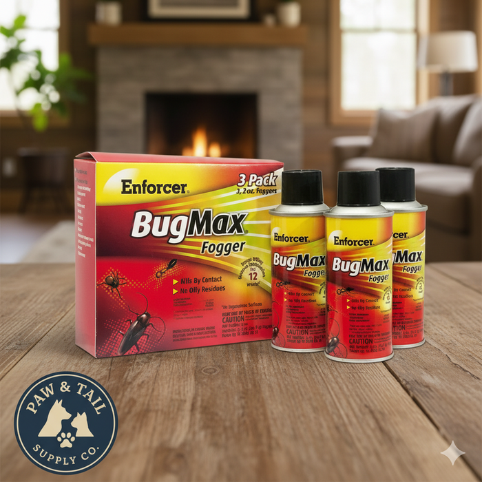 Enforcer 4 Hour Fogger 3 Pack 2 oz Roach Flea Tick Fly Killer Odorless 2000cuft