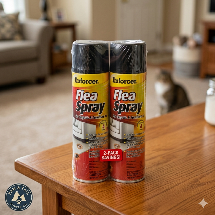 Enforcer Flea Spray for Carpets and Furniture Indoor Flea Control Spray 14 oz. 2-Pack