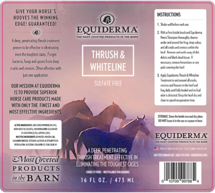 Equiderma Thrush & White Line Treatment for Horses 16 oz.