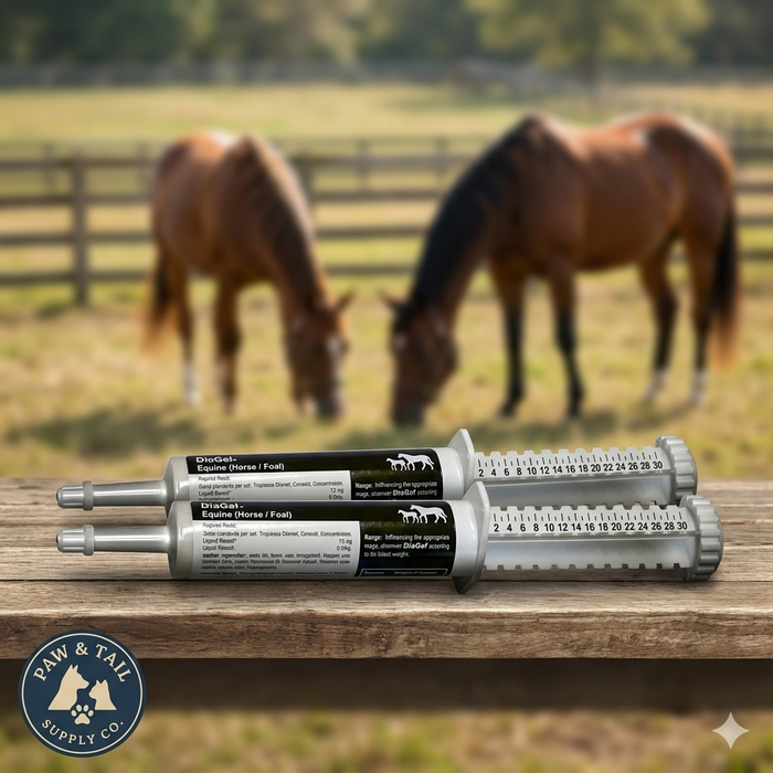 Equine DiaGel Diarrhea Control Oral Gel 30 ml Horses & Foals Digestive Support 2PCK