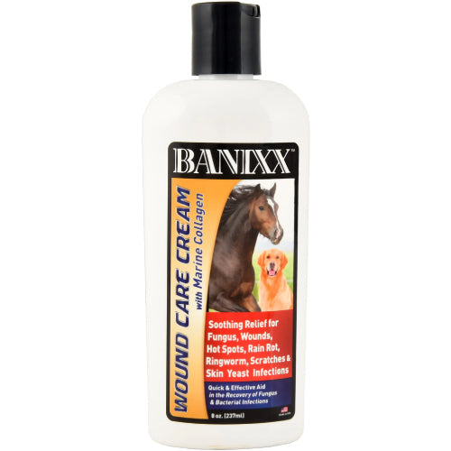 Equine Skin Care Bundle - E3 Antibacterial Horse Shampoo 32oz + Banixx Wound Cream 8oz