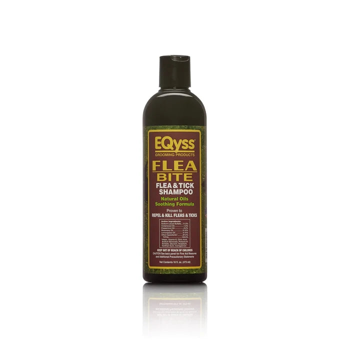 EQyss Flea Bite Shampoo 16 oz. Natural Oils pH Balanced Flea & Tick Dogs Cats