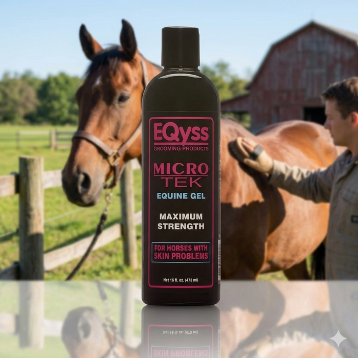 EQyss Micro-Tek Equine Gel 16 oz. Aloe Cooling Leave-On Horse Skin Soother