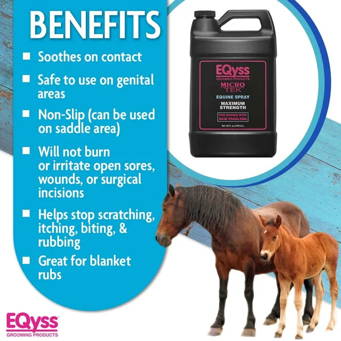 EQyss Micro-Tek Equine Spray Gallon pH Balanced Horse Skin Coat Care