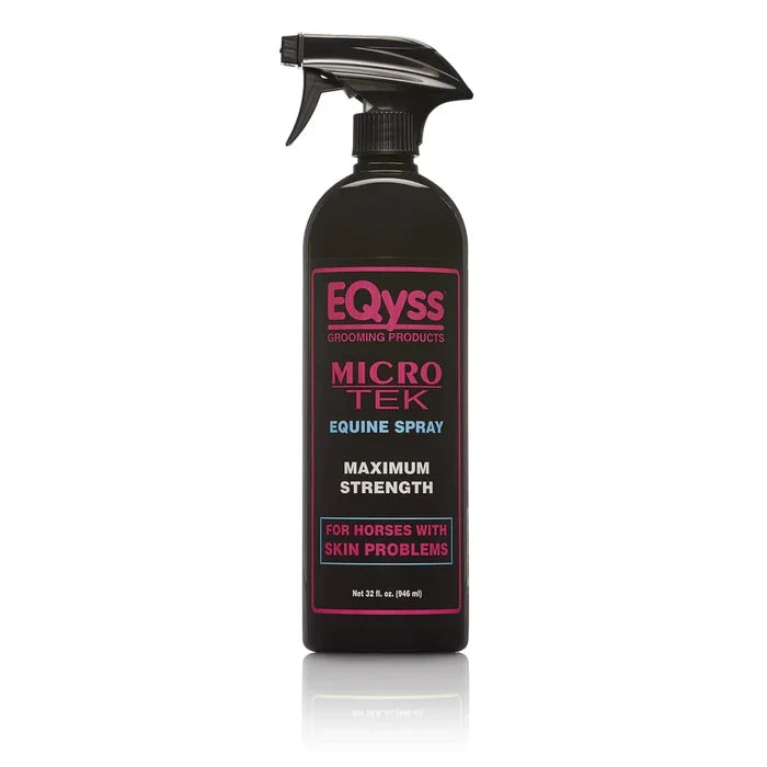 EQyss Micro-Tek Medicated Horse Care Bundle Shampoo and Spray Equine Grooming Set