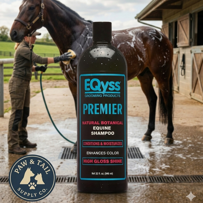 EQyss Premier Equine Shampoo 32 oz. Botanical Cleanser Brightens Coat Tropical Scent