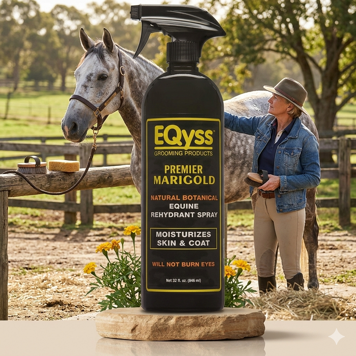 EQyss Premier Marigold Equine Coat Conditioning Moisturizing Spray 32 oz.