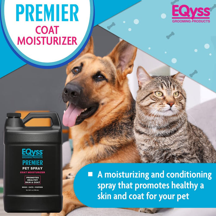 EQyss Premier Pet Coat Moisturizing Spray – No Residue, Soothes Dry Skin
