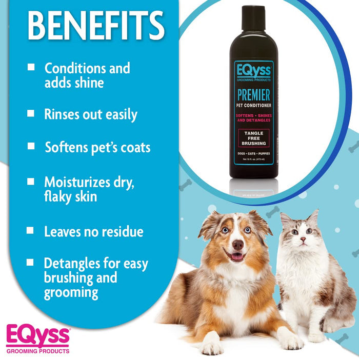 EQyss Premier Pet Conditioner – Softens, Detangles & Adds Shine