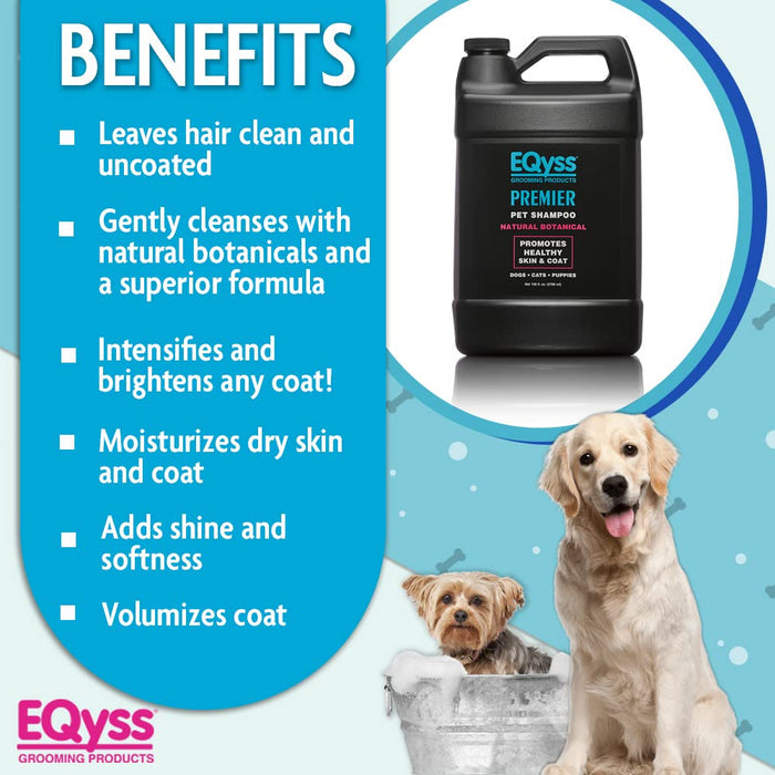 EQyss Premier Pet Shampoo – Moisturizes, Conditions & Enhances Coat Shine