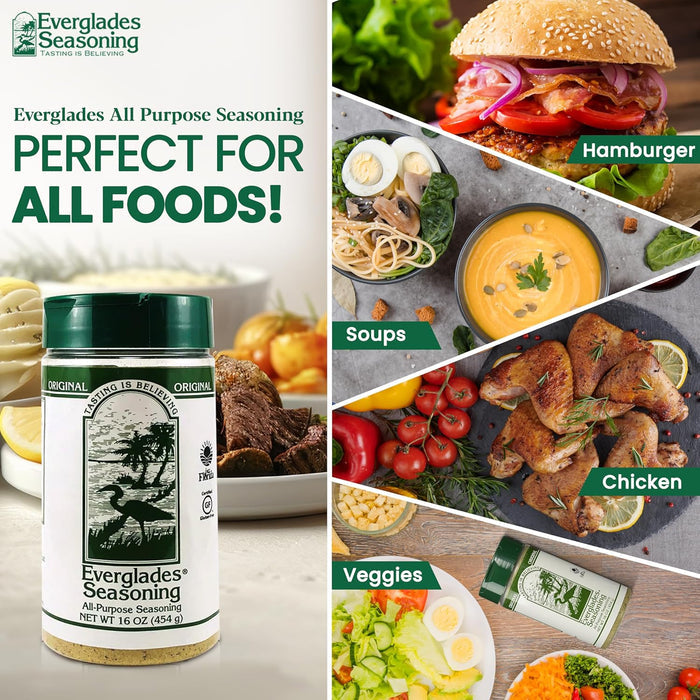 Everglades All Purpose Seasoning 16 oz. Southern Herbs & Spices Blend 6-Pack