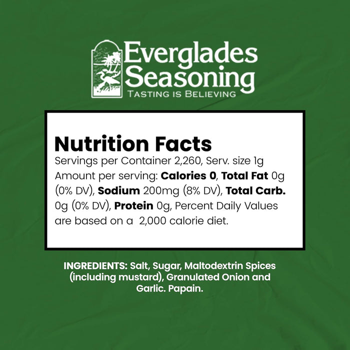 Everglades All Purpose Seasoning 4 oz. 1/3 Less Salt Southern Blend 12-Pack