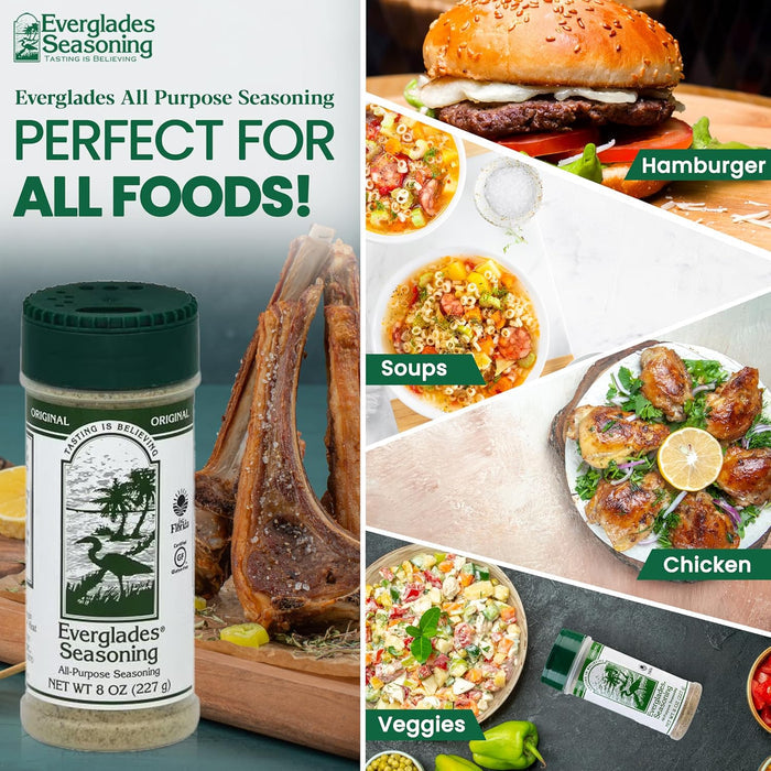 Everglades All Purpose Seasoning 8 oz. Southern Herb & Spice Blend 6-Pack