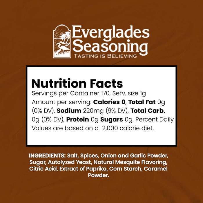 Everglades Cactus Dust BBQ Rub 6 oz. Mesquite Caramelizing Blend Made in USA 6-Pack
